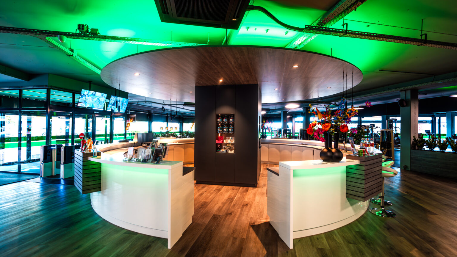 Centrale ontvangstbalie van RGym