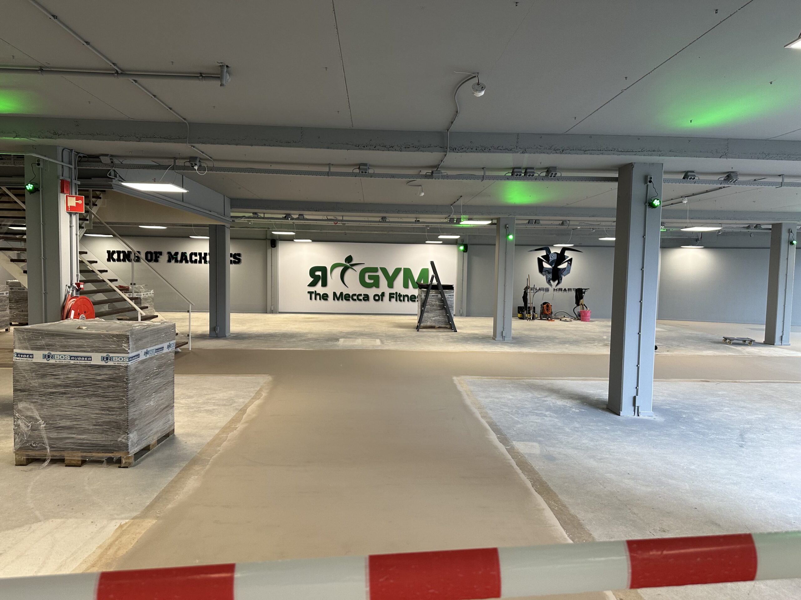 Een nieuwe trainingszone tijdens de uitbreiding van RGym